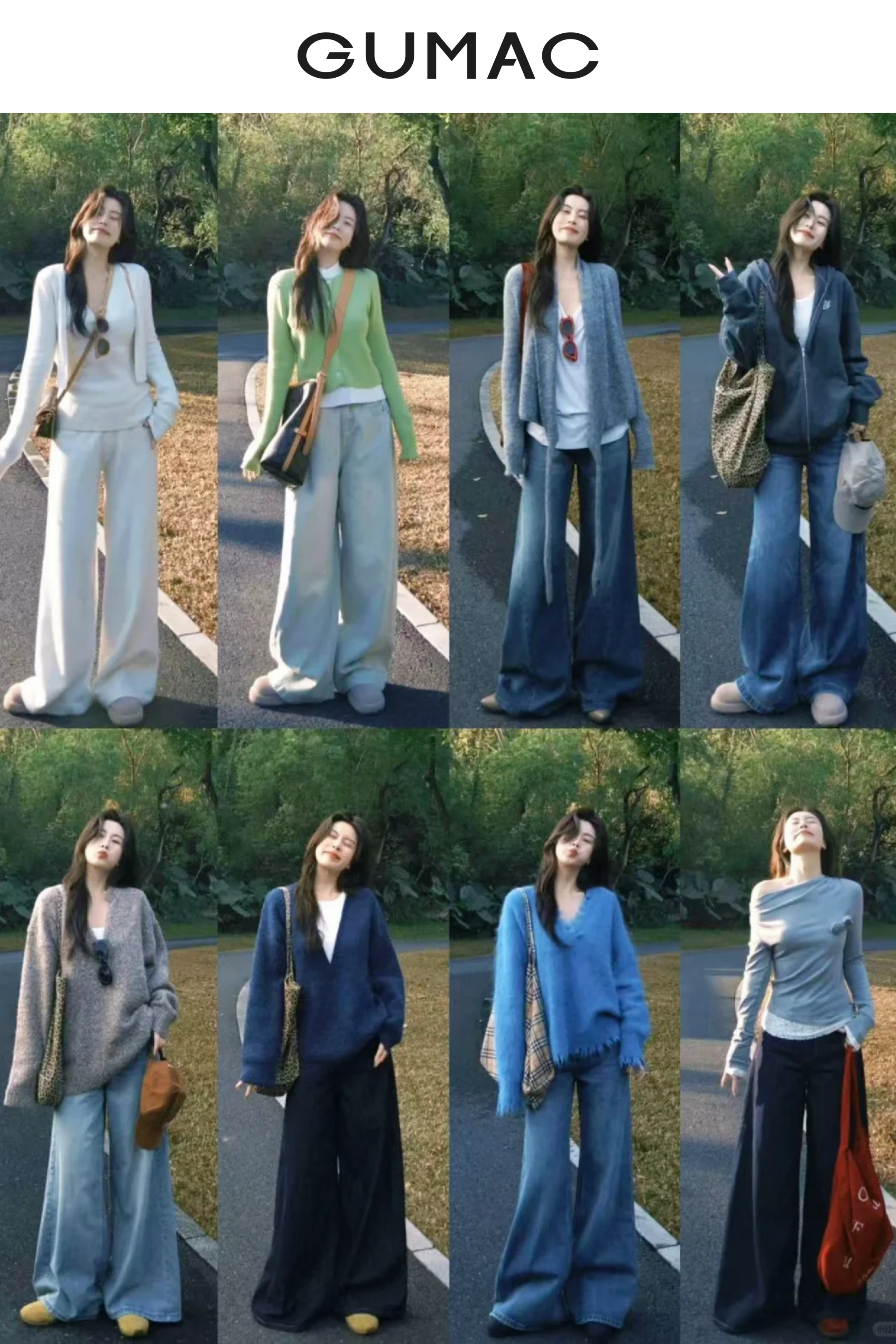 ao kieu ket hop quan culottes khi di vuon dau